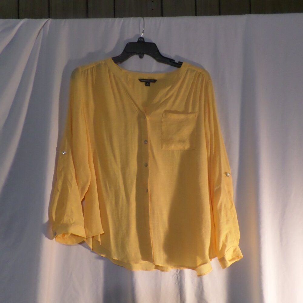 Zac & Rachel Women’s Long Sleeve Button Down Blouse – Size 1X